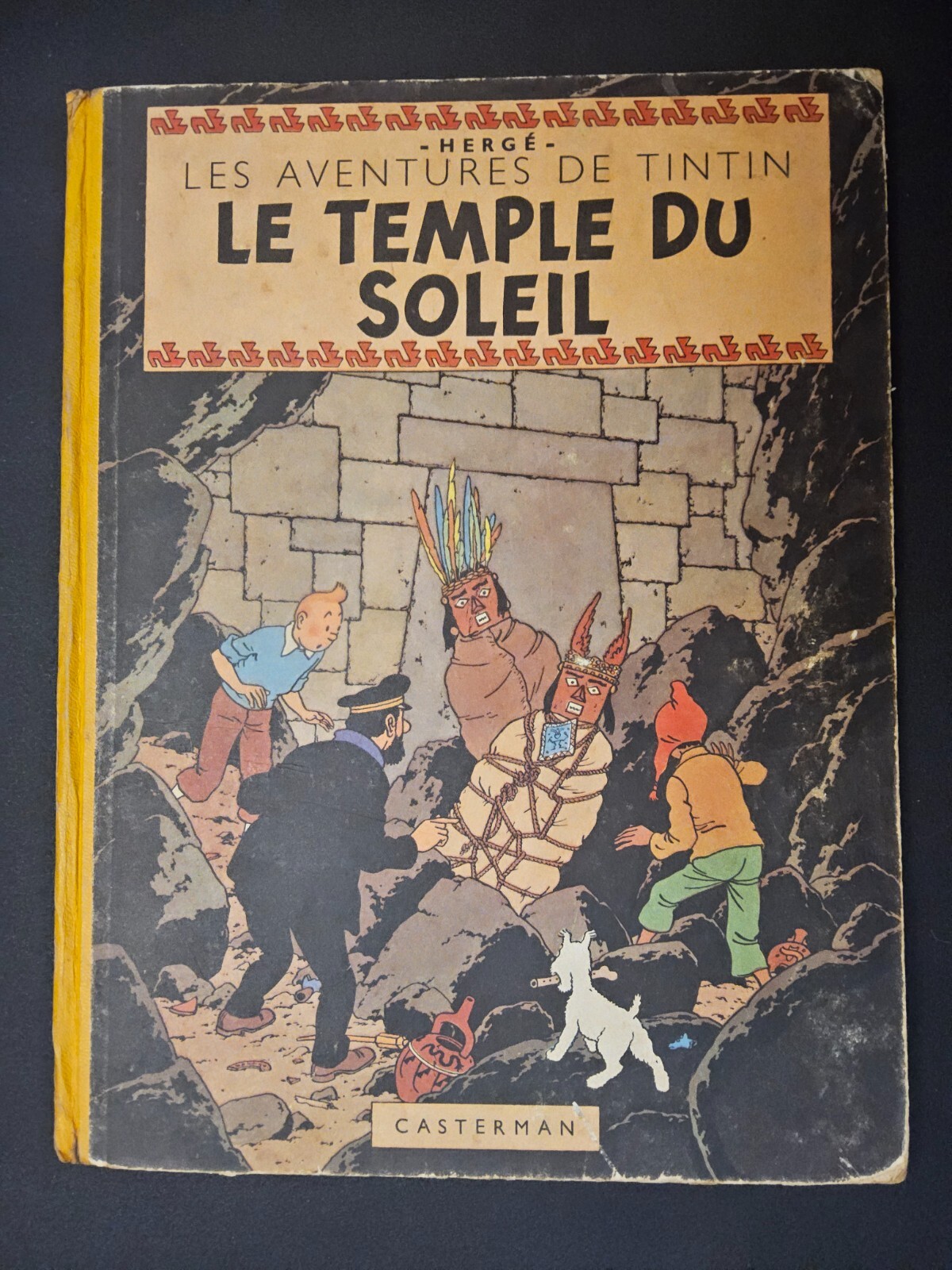 Tintin - Le Temple Du Soleil - B3 - 2 Symboles Incas - EO de 1949 - TBE