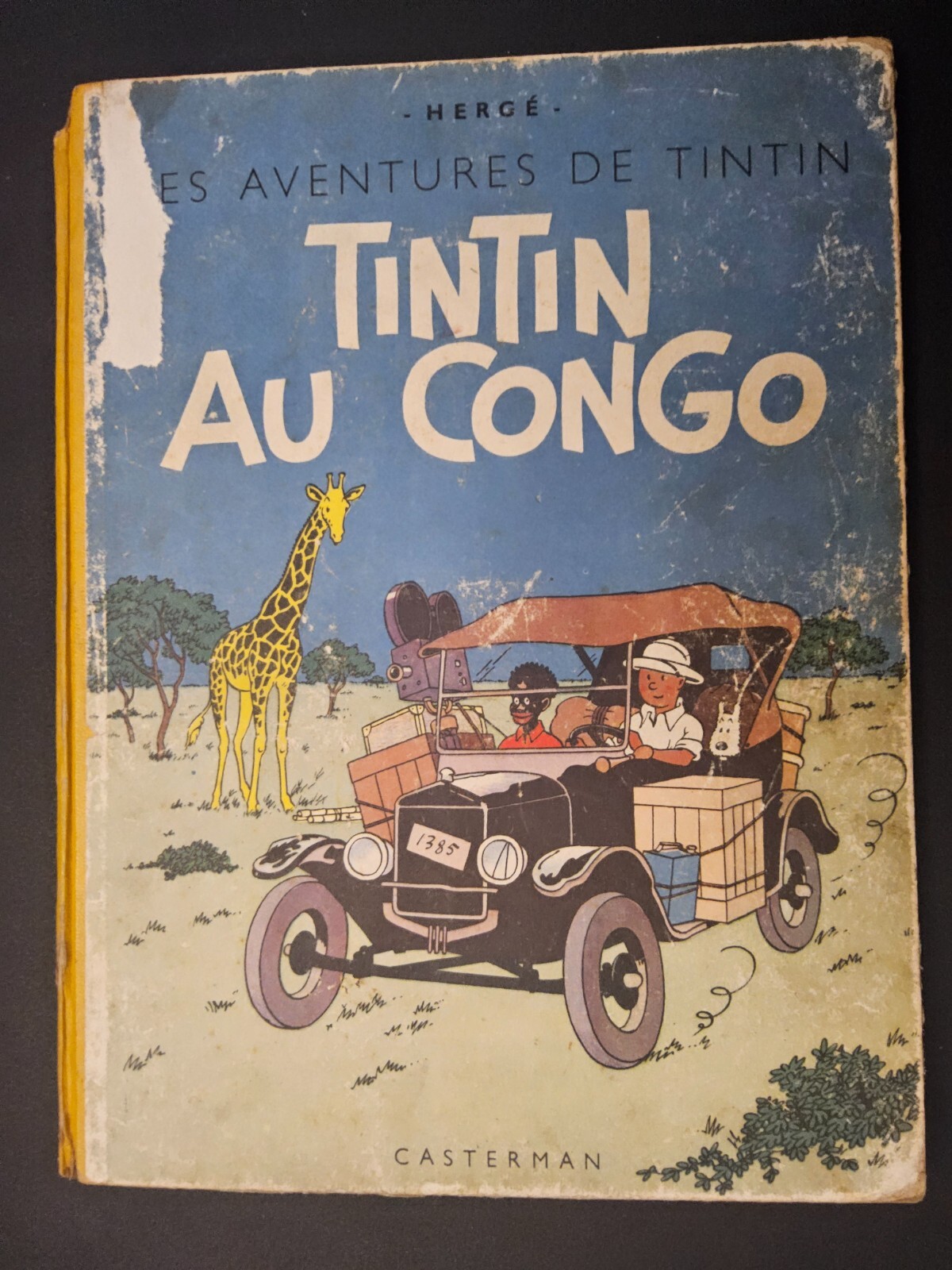 Tintin - Au Congo - EO Couleurs - B1 De 1946 - Papier Epais - BE