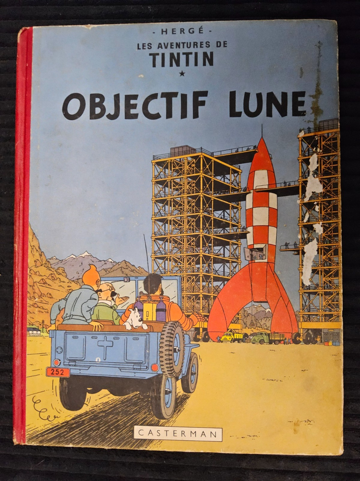 Tintin - Objectif Lune - B8 - EO de 1953 - BE