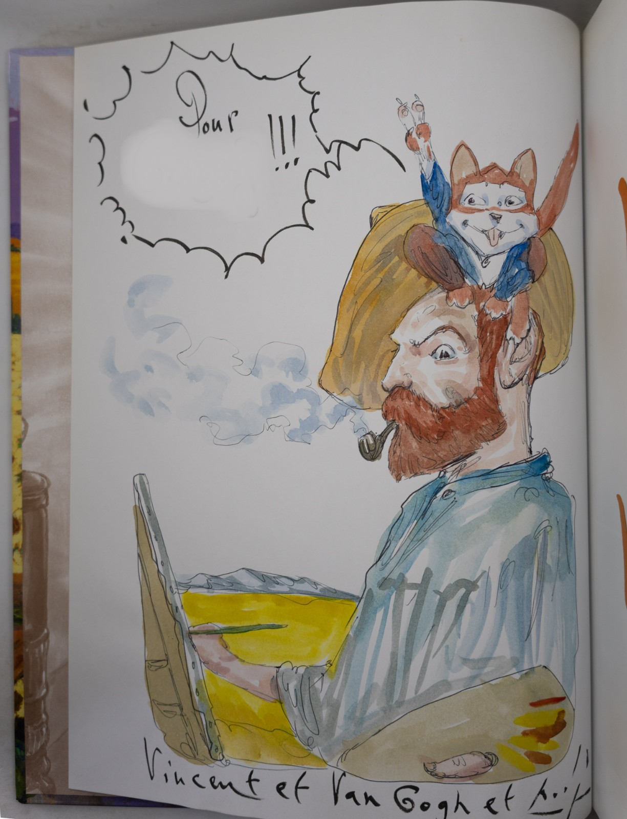 2 BDs EO dédicacées VINCENT ET VAN GOGH Tomes 1 et 2 par G. SMUDJA