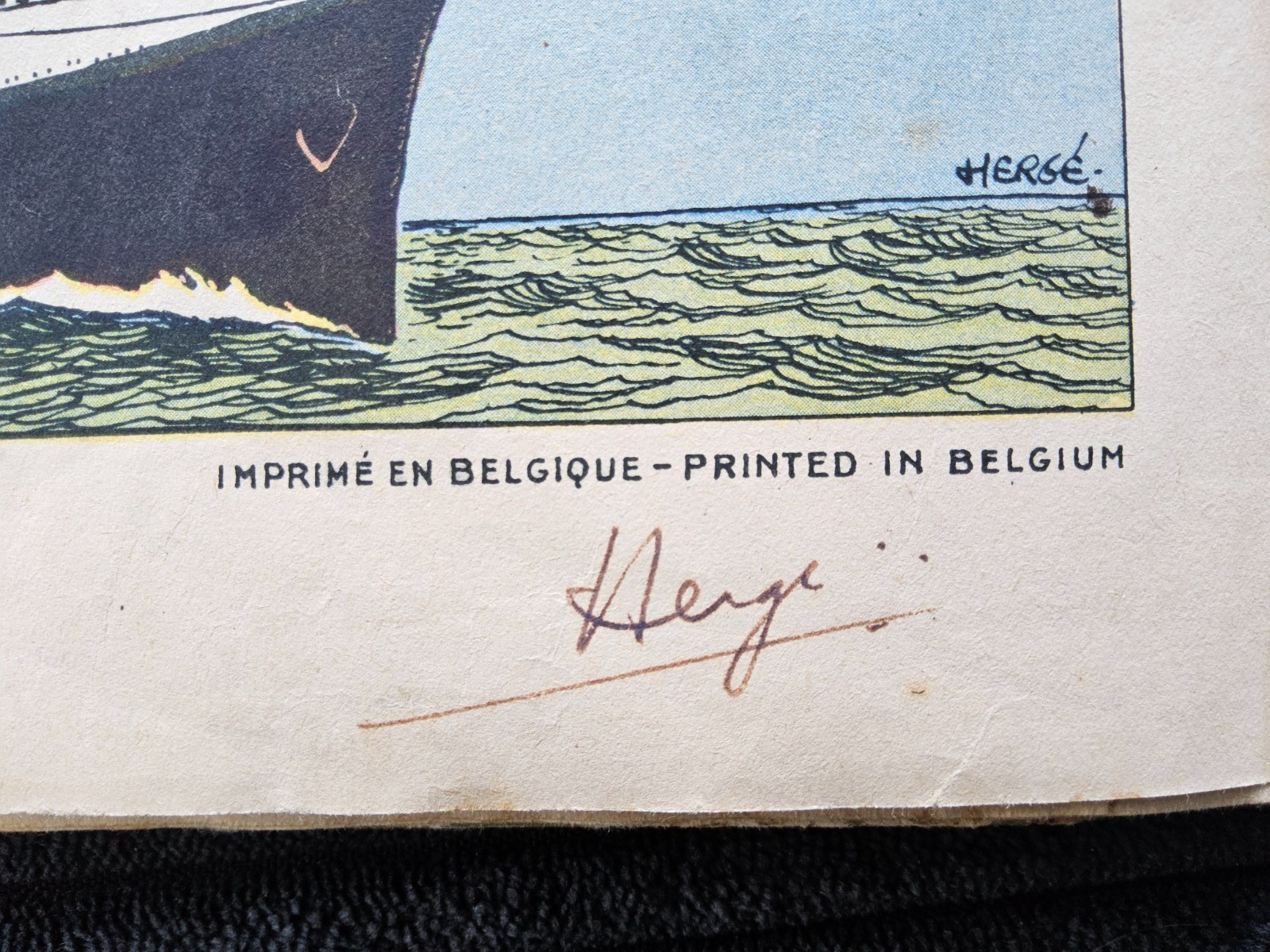 Tintin - Dedicacé Par Hergé - En Amérique - Magnifique EO B1 de 1945
