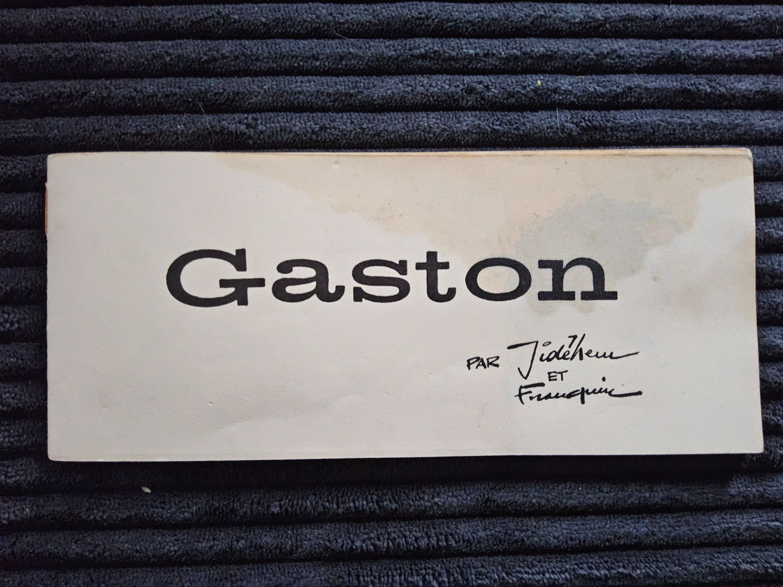 Gaston Lagaffe - interieur d’un Gaston 0 de 1960 - EO - BE