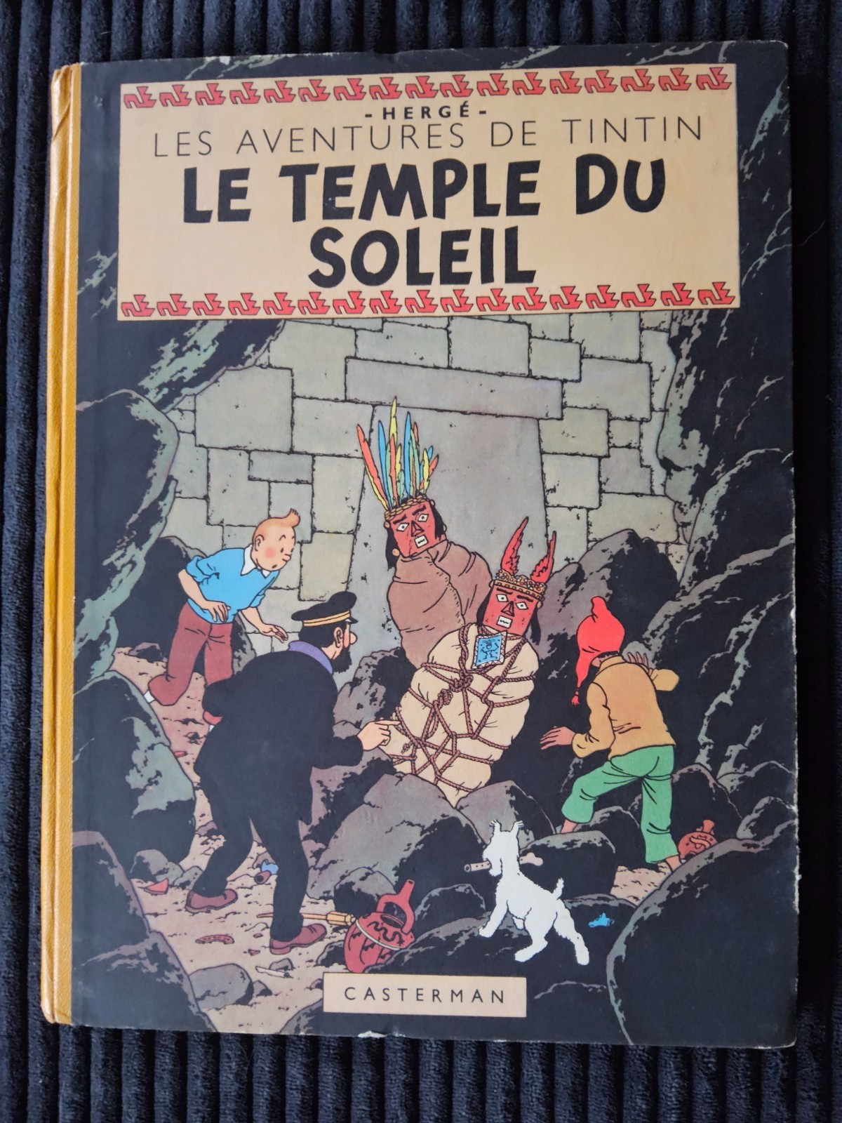 Tintin - Le Temple Du Soleil - B3 - 2 Symboles Incas - EO de 1949 - TTBE