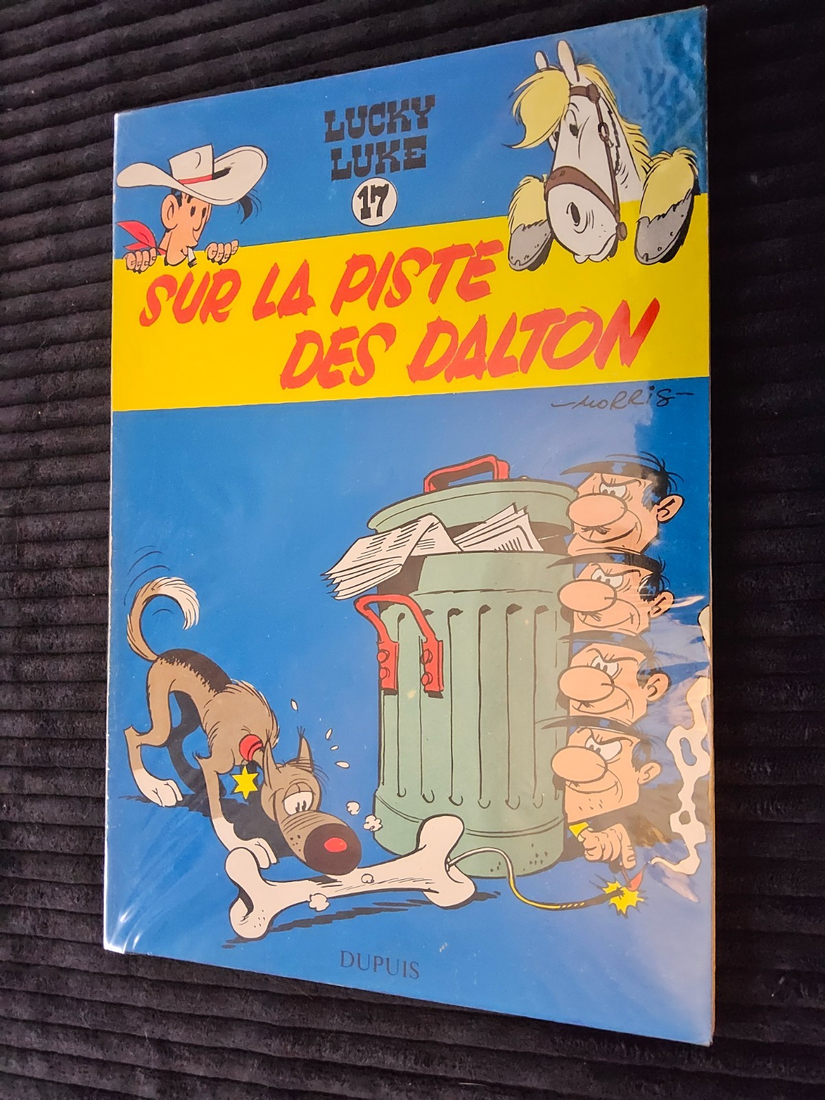Lucky Luke - Sur la piste des Dalton - EO de 1962 - Dos jaune - TTBE