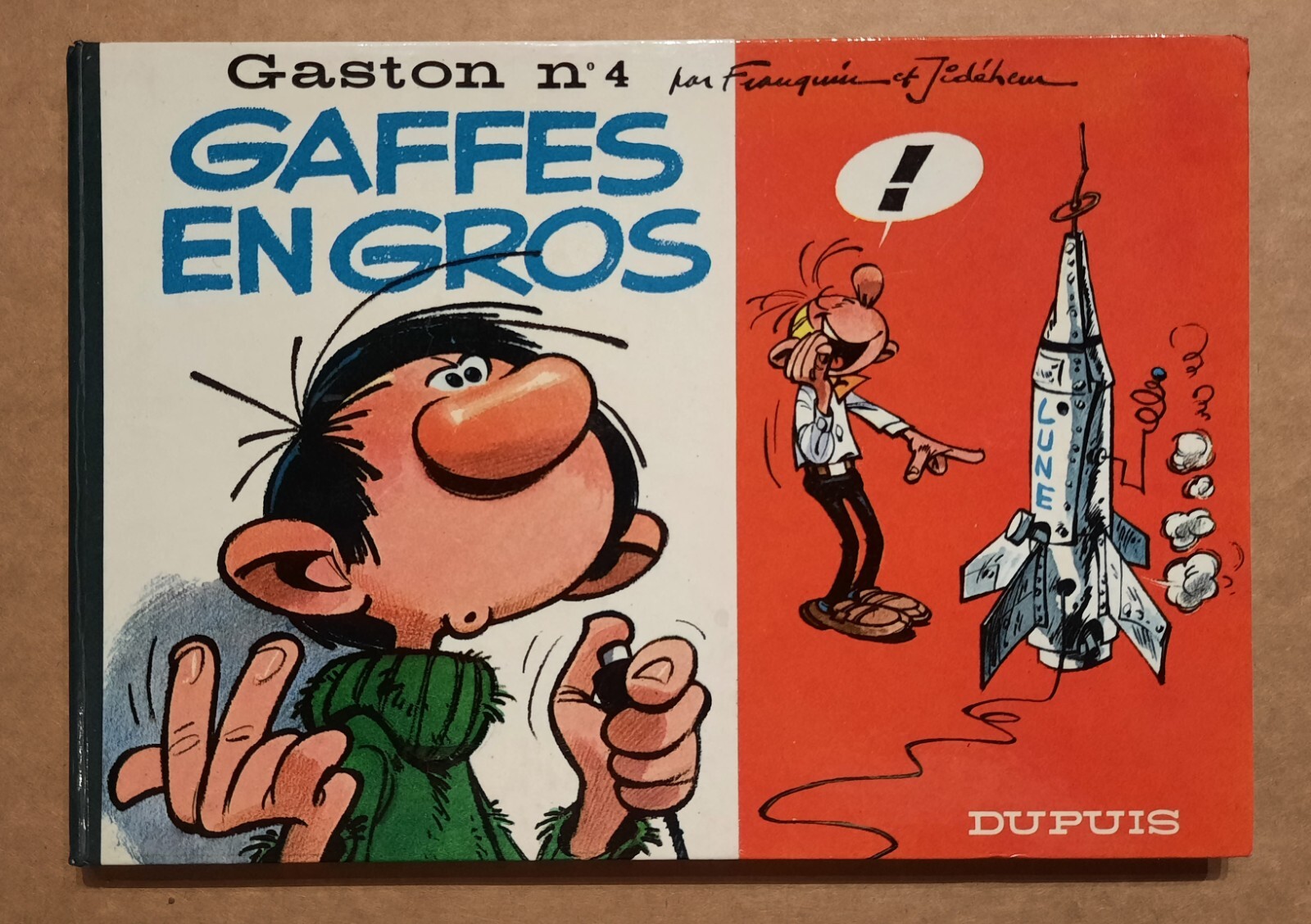Franquin GASTON LAGAFFE n°4 à l'italienne EO Gaffes en gros EO ETAT proche NEUF