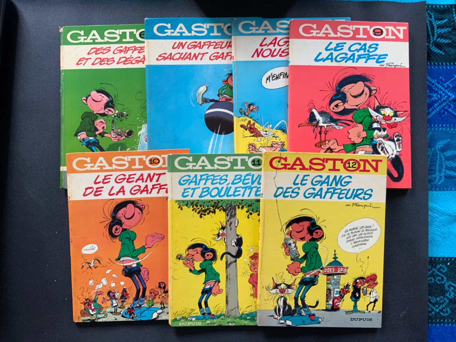 Gaston Lagaffe - Lot de 7 Dos Rond - BE (Tous en EO)