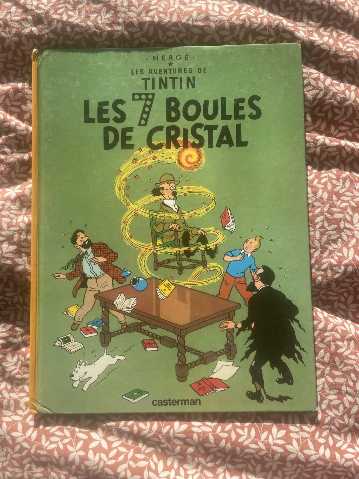 TINTIN Les 7 boules de cristal EO Dos jaune 1948 Très bon état