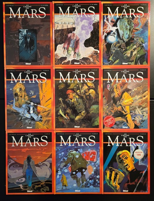 lot des 9 tomes de la série Le lièvre de Mars de Cothis et Parras, EO