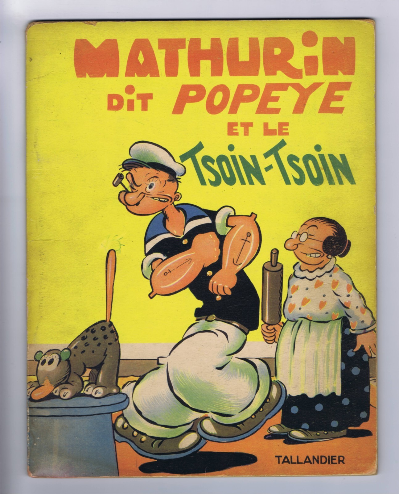 MATHURIN dit POPEYE n°3 LE TSOIN-TSOIN  E.C. SEGAR  TALLANDIER  EO  1937  TBE