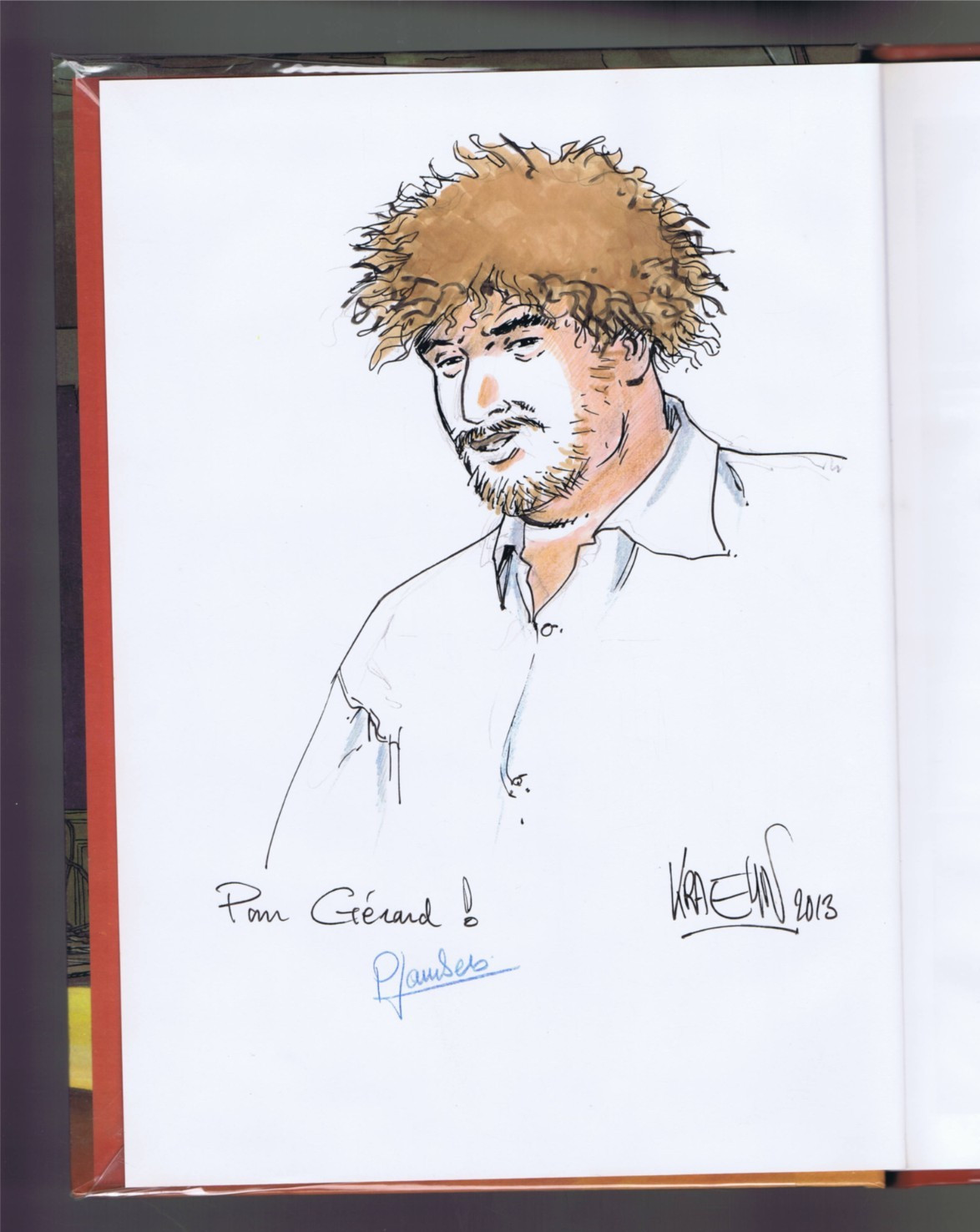 DEDICACE  KRAEHN  GIL ST ANDRE T.1 L'HOMME QUI AIMAIT LES POUPEES  GLENAT  EO