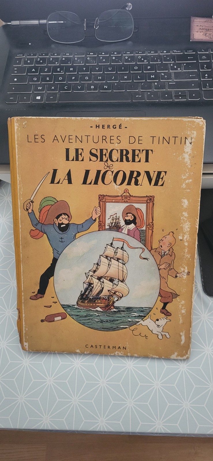 BD TINTIN LE SECRET DE LA LICORNE - B1 - 1946 - BON ETAT - EO