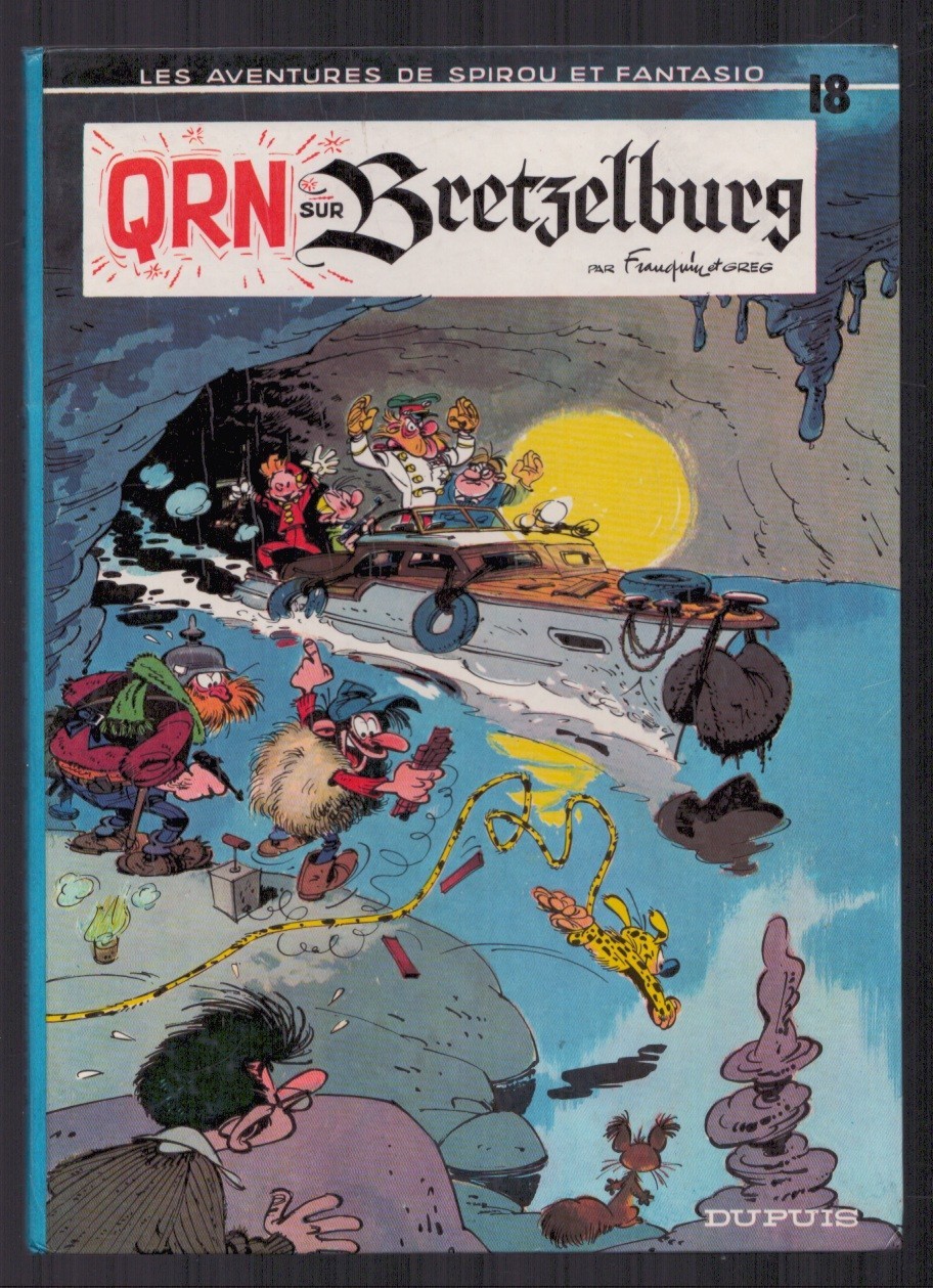 FRANQUIN . SPIROU ET FANTASIO N°18 . QRN SUR BRETZELBURG . EO . 1966 .