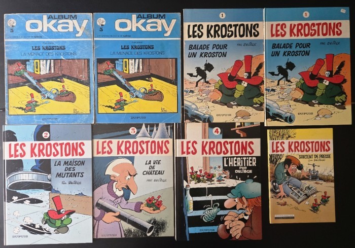 Lot de 6BD de la série Les Krsotns de Deliège, EO