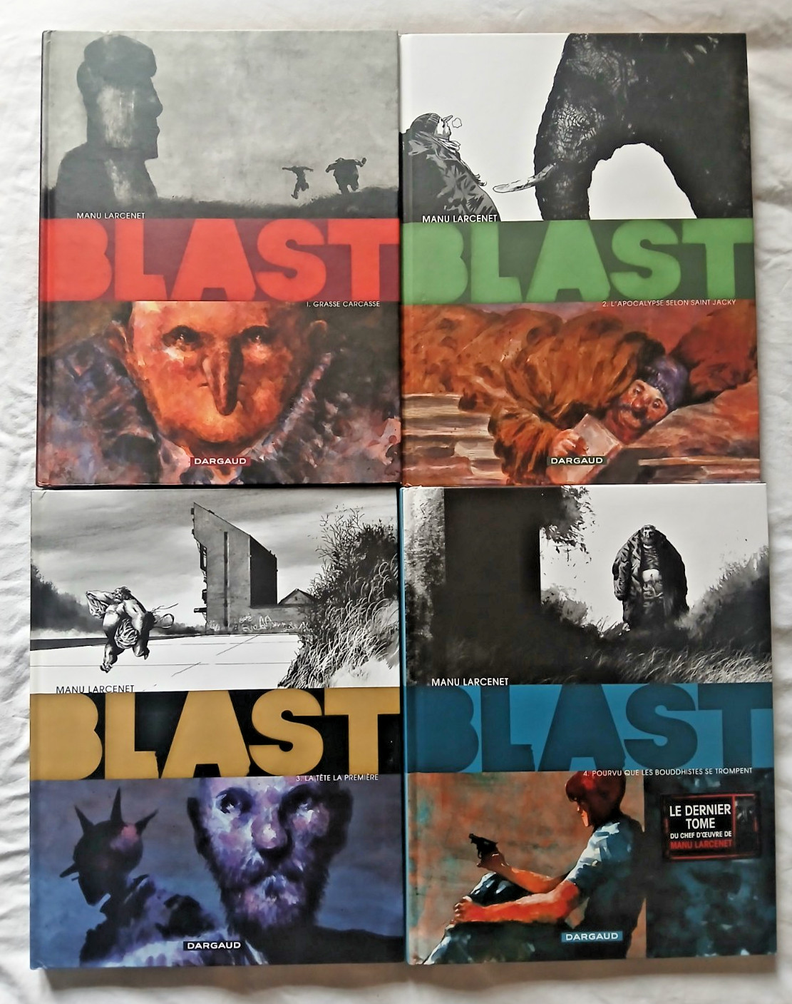 BD Blast par Manu Larcenet Tomes 1 à 4 ed Dargaud Complet en EO