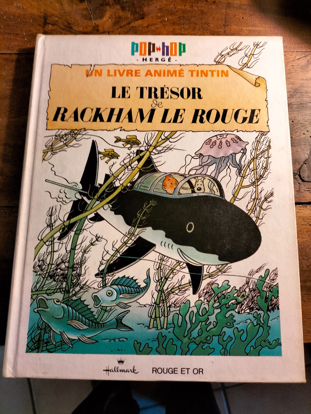 EO 1970 TINTIN POP HOP LIVRE ANIME LE TRESOR DE RACKHAM LE ROUGE  (BD234)