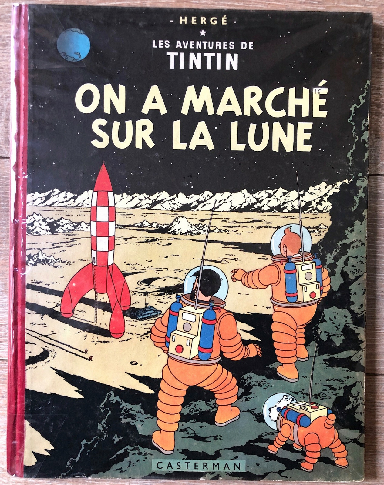 HERGE TINTIN ON A MARCHE SUR LA LUNE EO BELGE 1954 BE+