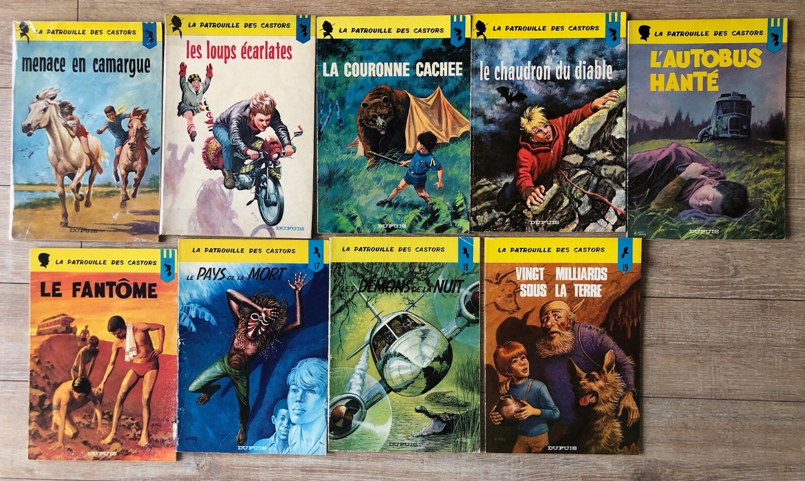 LOT 9 BD EO PATROUILLE DES CASTORS MITACQ Bon Etat Général Ed. DUPUIS