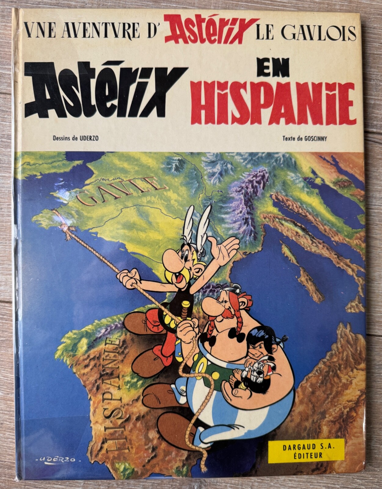 ASTERIX UDERZO DEDICACE AVEC SIGNATURE MANUSCRITE SUR HISPANIE EO TBE