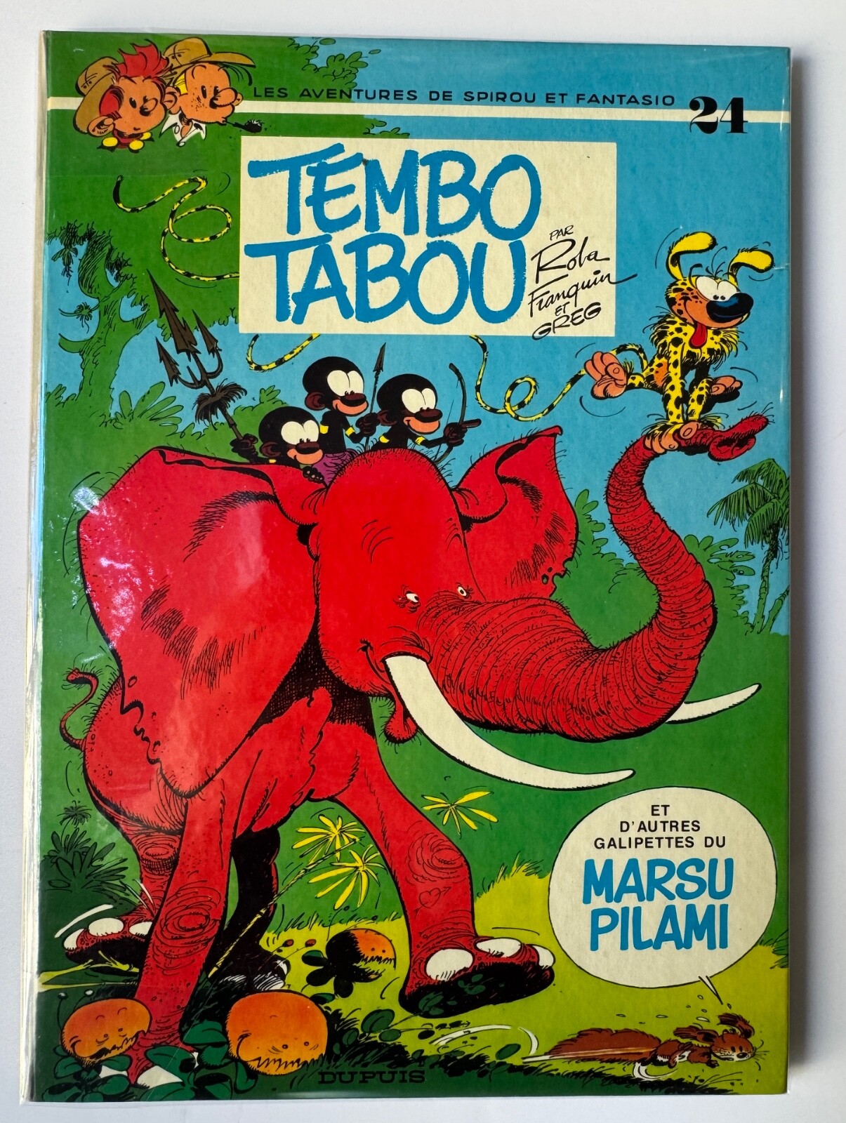 SPIROU ET FANTASIO par FRANQUIN T24 TEMBO TABOU EO DUPUIS TTBE
