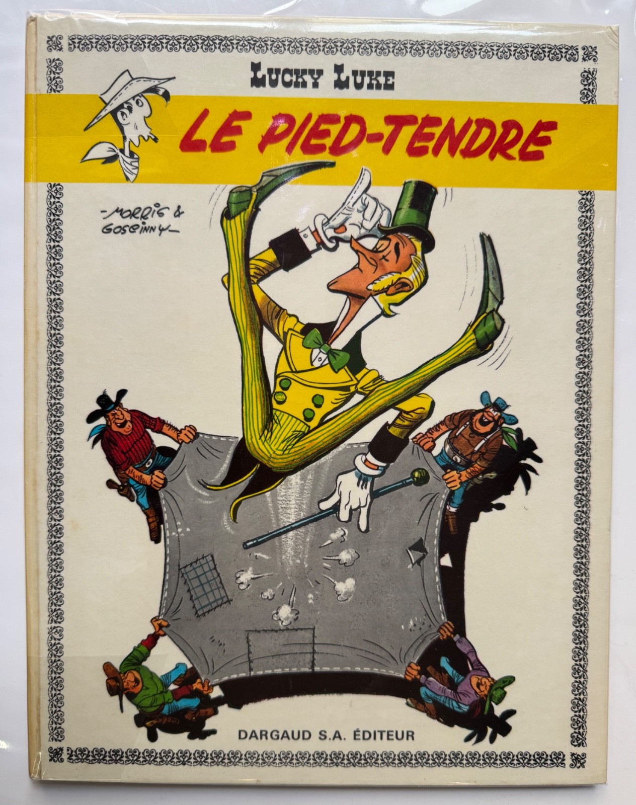 LUCKY LUKE MORRIS PIED TENDRE EO 3eme TRIM 1968 DARGAUD CARTONNE BE+/TBE