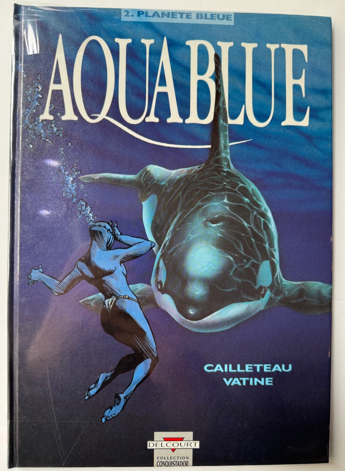 DEDICACE COULEUR BD VATINE AQUABLUE TOME 2  EO TTBE ED DELCOURT