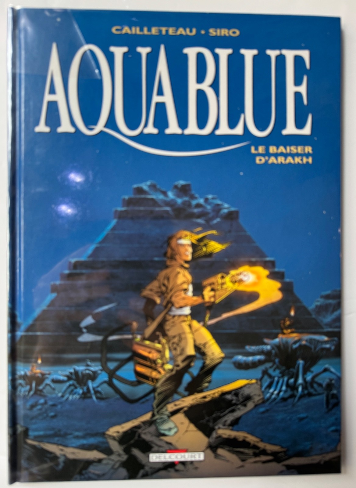 DEDICACE BD SIRO AQUABLUE 10 BAISER D'ARAKH EO TTBE ED DELCOURT + EX LIBRIS