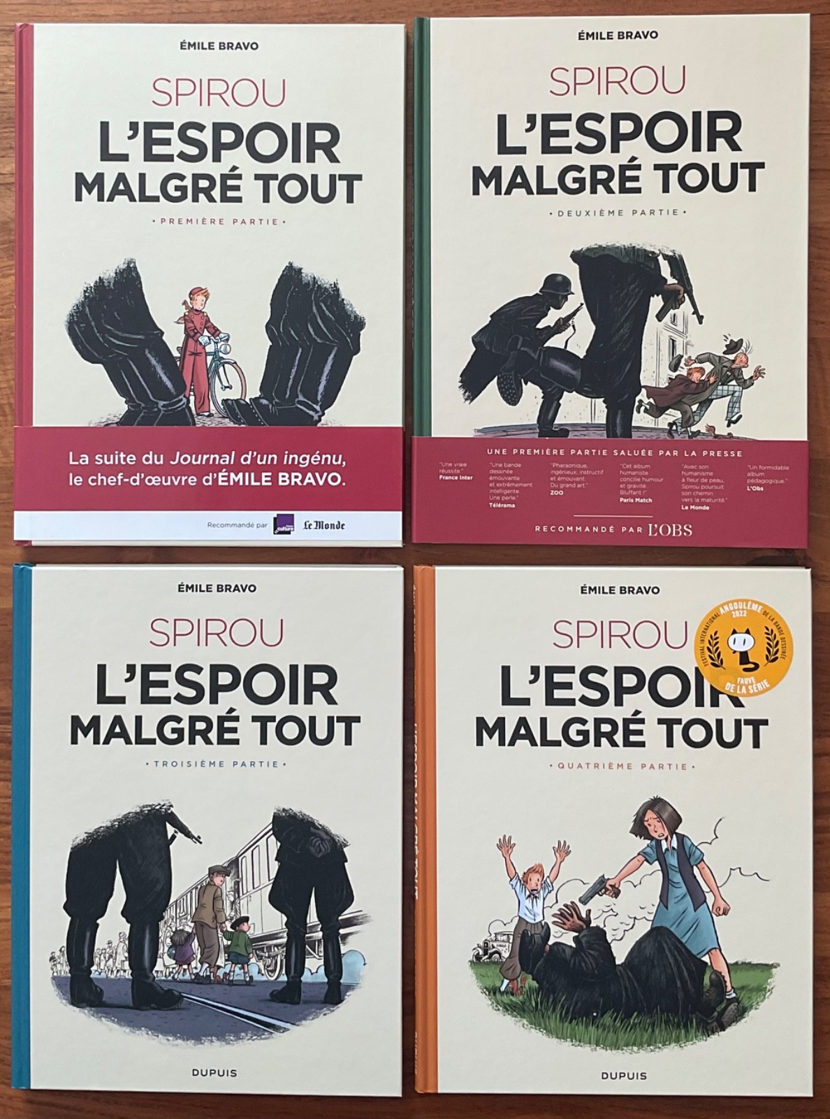 BD - Timbré de la Nation - SPIROU - L’espoir malgré tout - EO - 4 parties