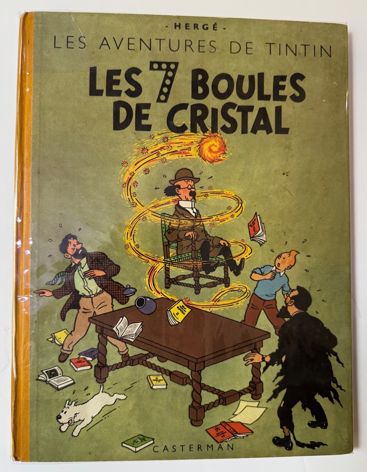 HERGE TINTIN SEPT BOULES DE CRISTAL EO COULEUR B2 1948 TBE