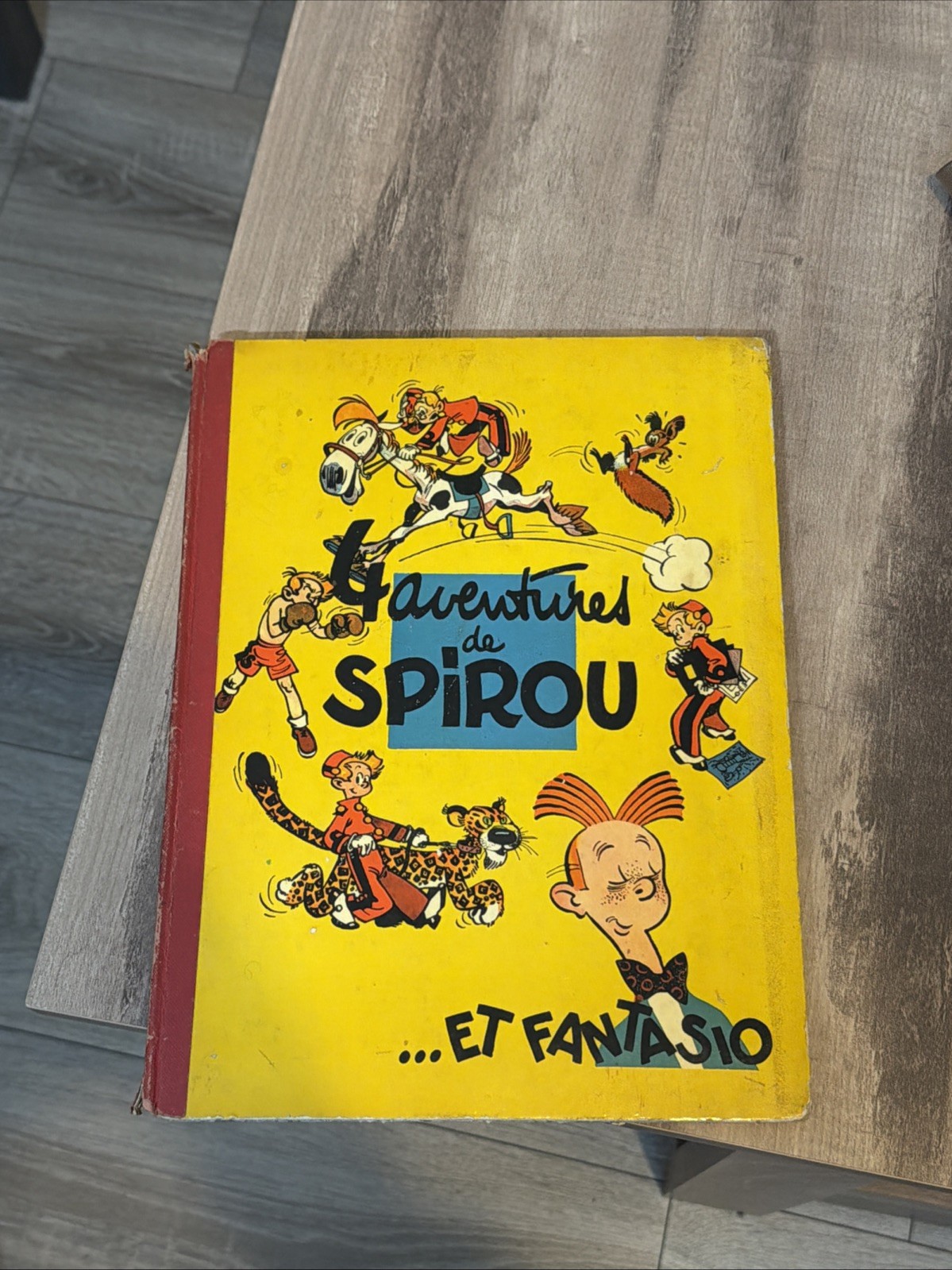 Spirou et Fantasio 01 4 Aventures de Spirou EO française 1956 Franquin TBE