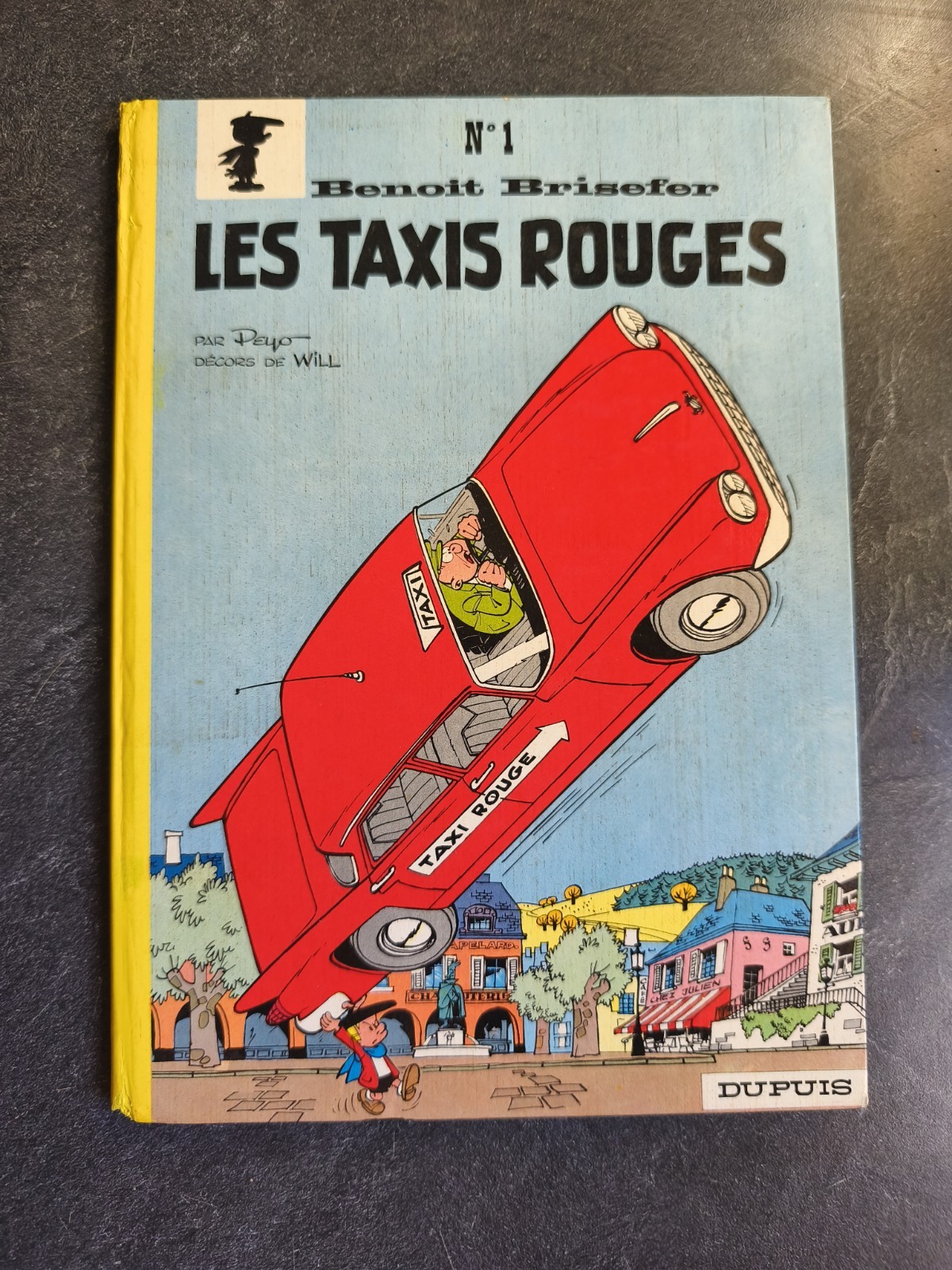 Peyo BENOIT BRISEFER Les taxis rouges EO 1962 dos rond 