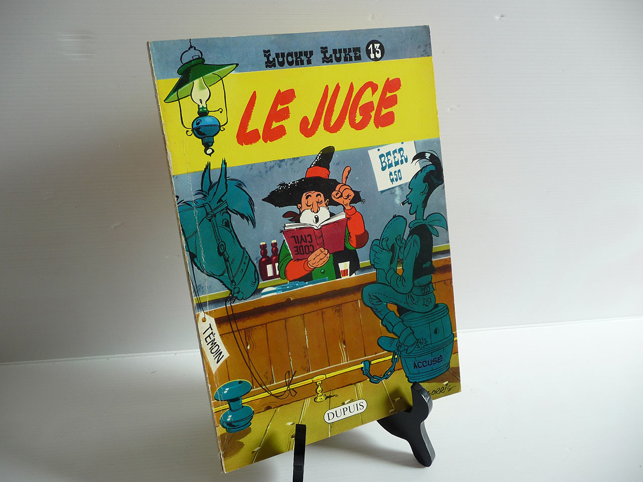 DUPUIS  Ed. Brochée EO   Lucky Luke  13  LE JUGE  TBE++     oct3
