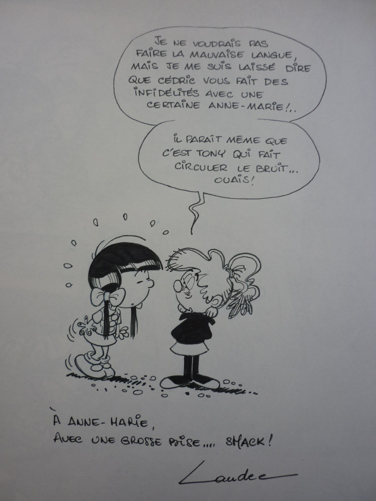 LAUDEC / CEDRIC  7 /  PEPE SE MOUILLE    /  EO   +  DEDICACE
