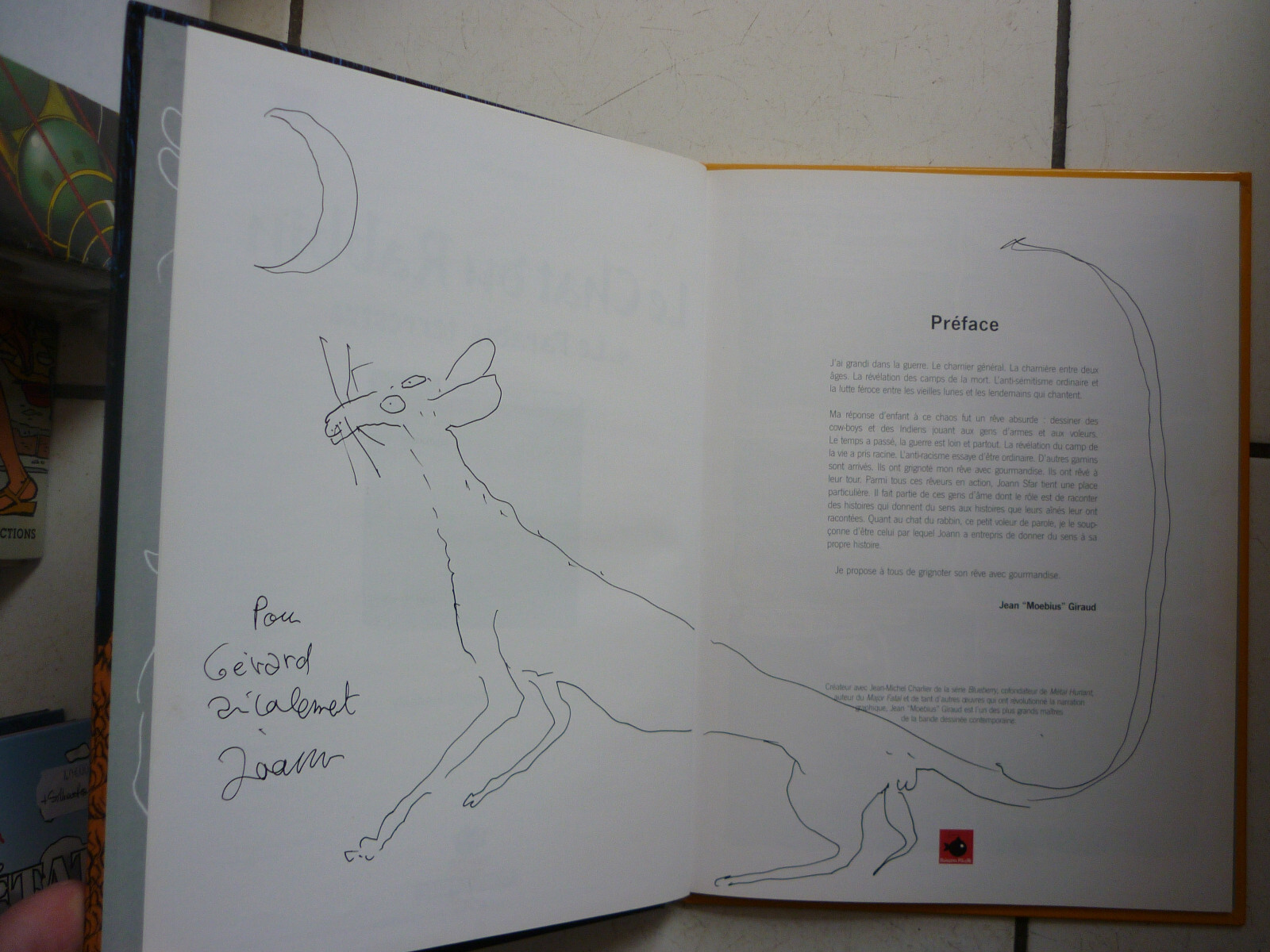 JOANN  SFAR  / LE CHAT DU RABBIN  4 / LE PARADIS  TERRESTRE    / EO + DEDICACE