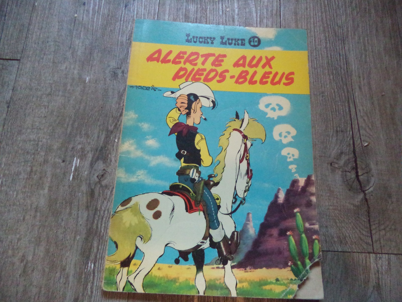 Lucky Luke - Alerte Aux Pieds-Bleus - EO de 1958 - dos jaune