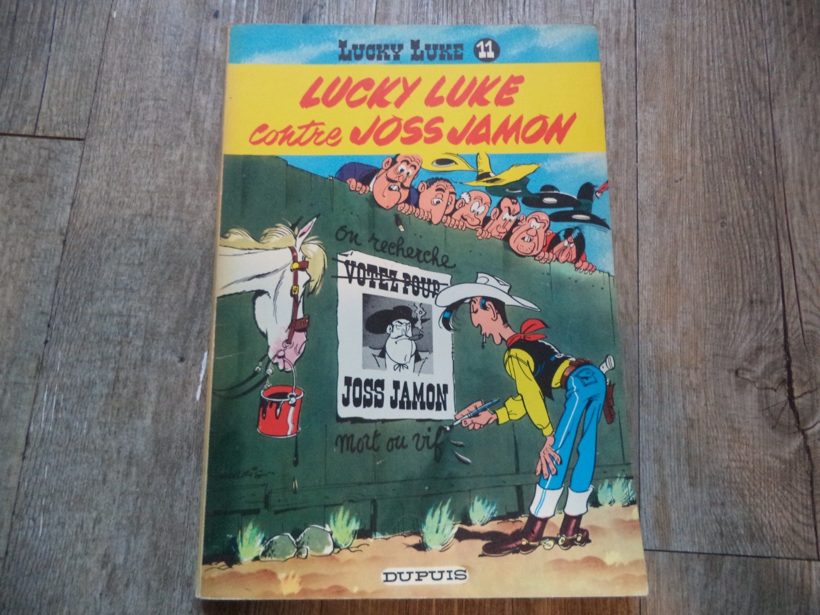 LUCKY LUKE  CONTRE JOSS JAMON - EO FRANÇAISE DE 1958   MORRIS/GOSCINNY dos jaune