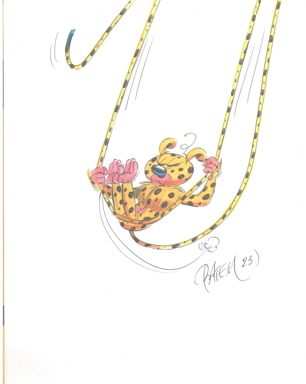 MARSUPILAMI T.33 SUPERMARSU AVEC UNE DEDICACE DE BATEM EO LIVRE NEUF