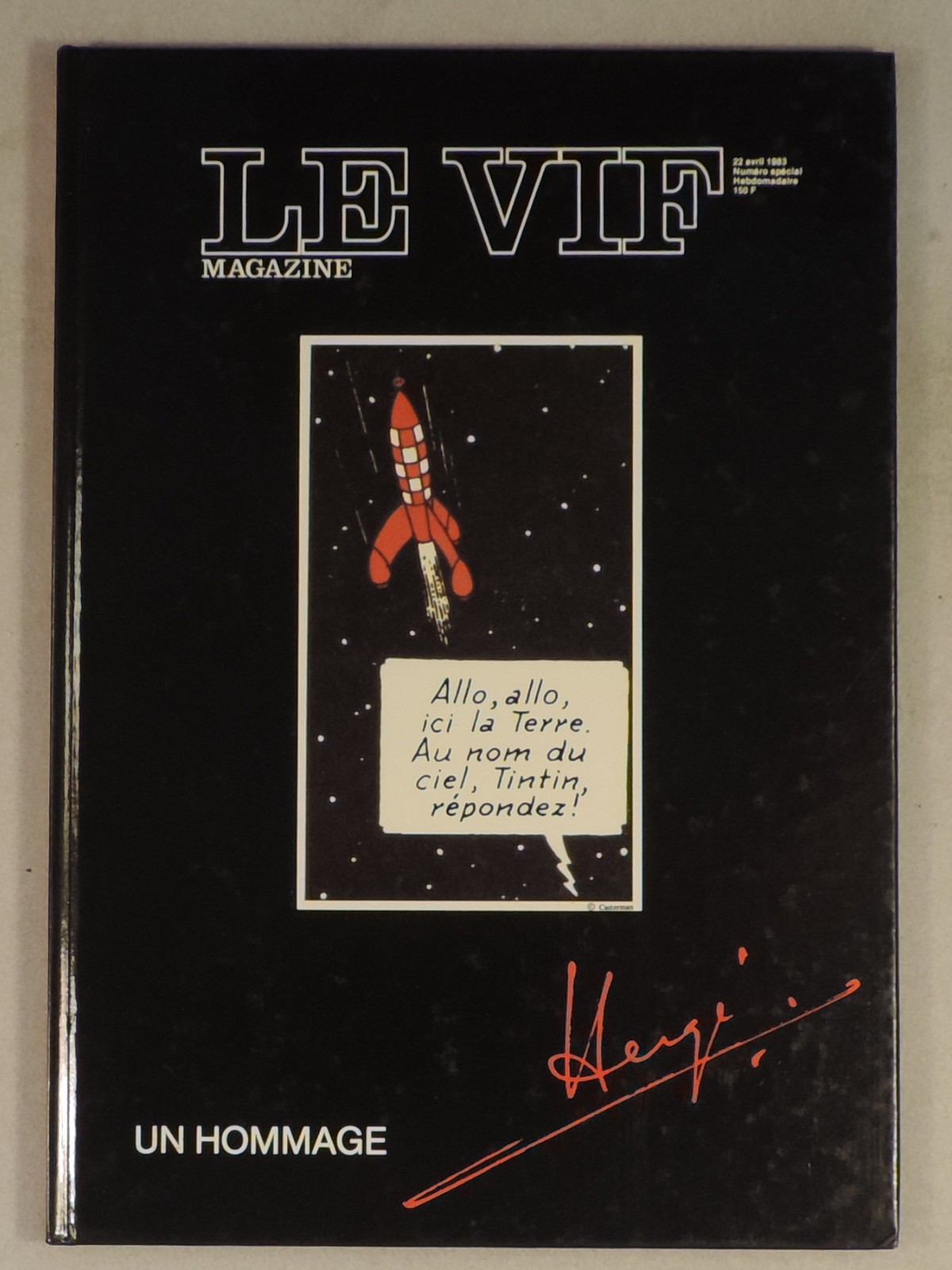 Hommage a Herge Tintin Le Vif magazine 1000 ex numerote EO TBE
