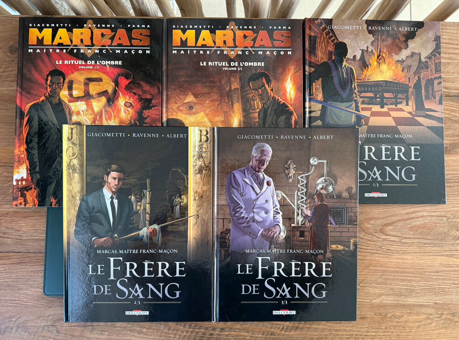MARCAS – Série complète 5 BD – EO – Dédicace originale – Delcourt – TBE