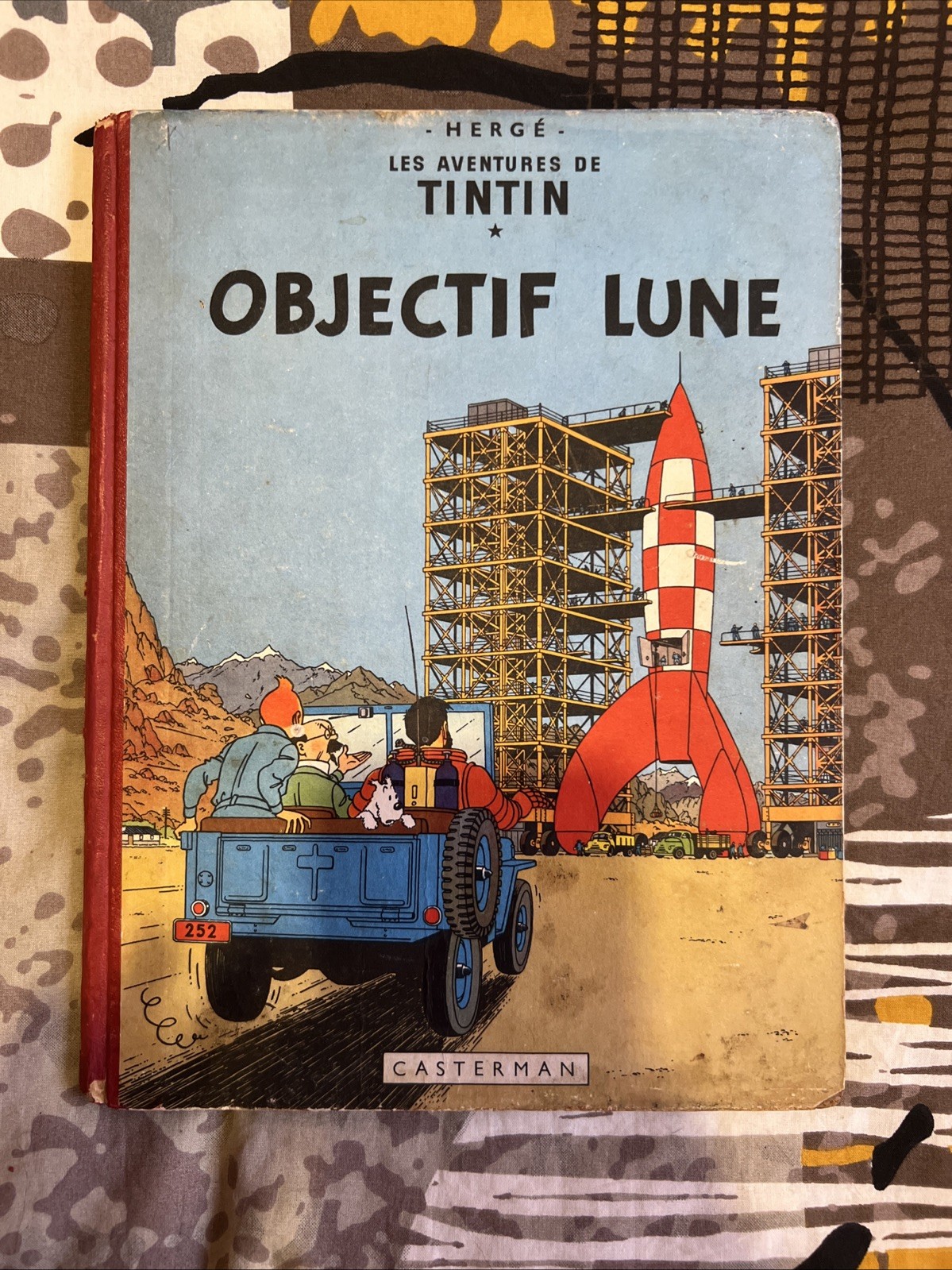 EO- TINTIN - OBJECTIF LUNE  -1953