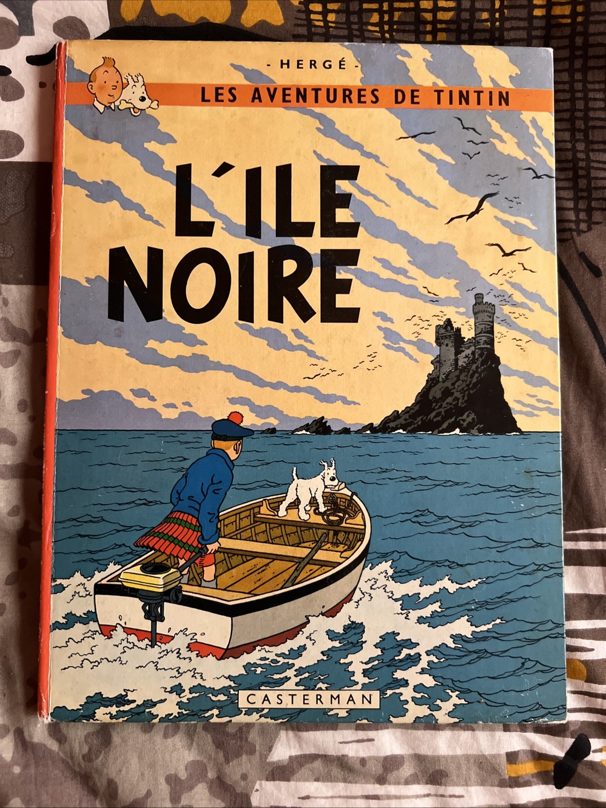 Hergé Tintin L'île noire serie B36 eo 1966 redessinée par Bob de Moor