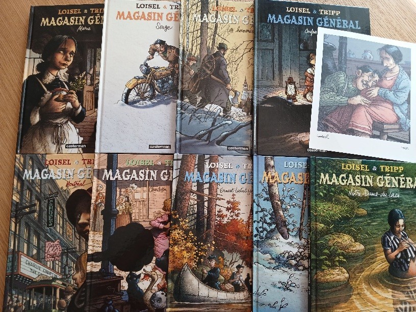 Magasin Général 1 à 9 (Loisel) série complète EO + ex-libris