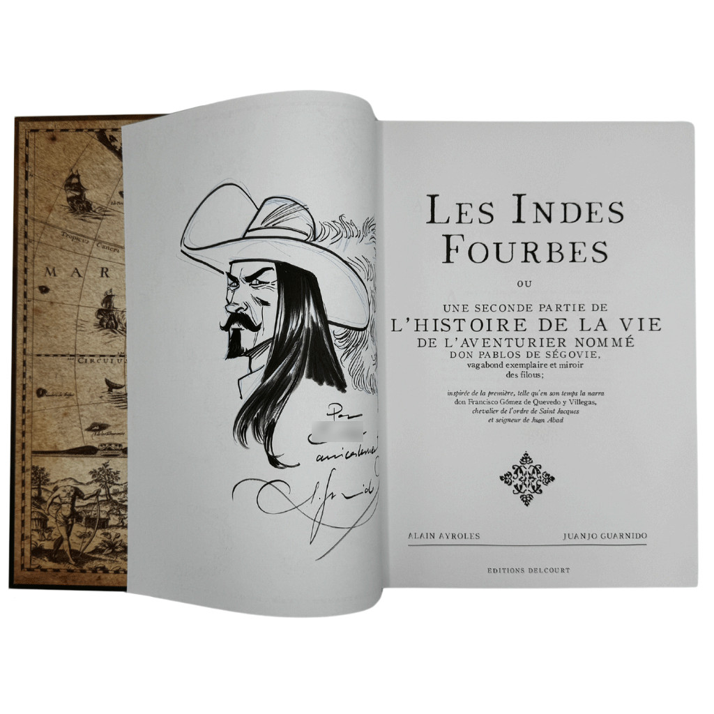 Les Indes Fourbes - Dédicace de Guarnido et Ayroles avec ex libris signé - EO