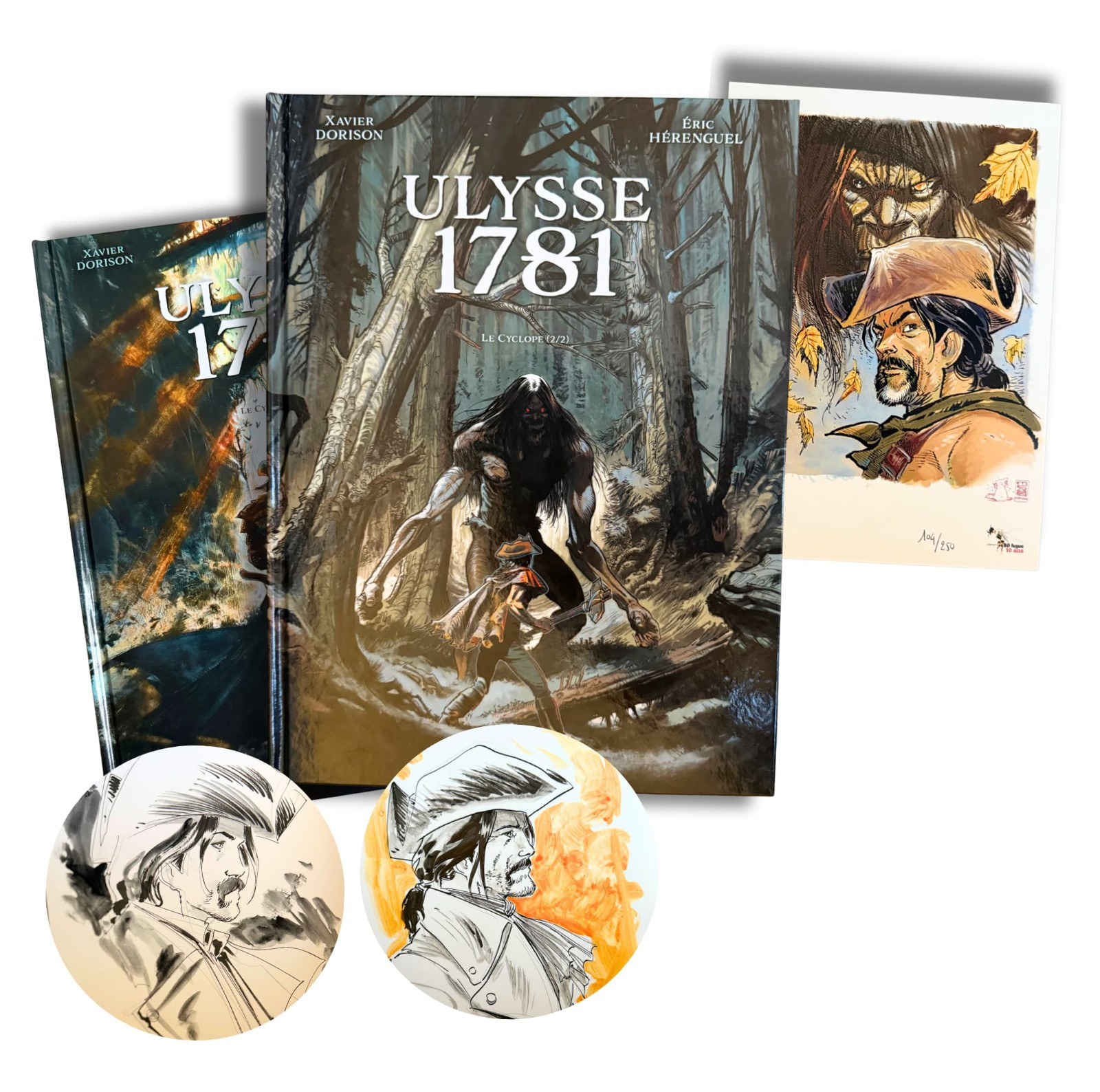 Ulysse 1781 - T1-2 - Dédicace de éric Hérenguel avec exlibris signé - EO 2015-16