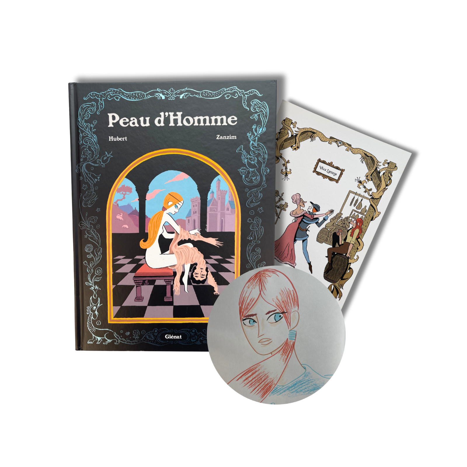 Peau d'Homme, dédicace couleur signée par Zanzim + ex-libris — EO 2020
