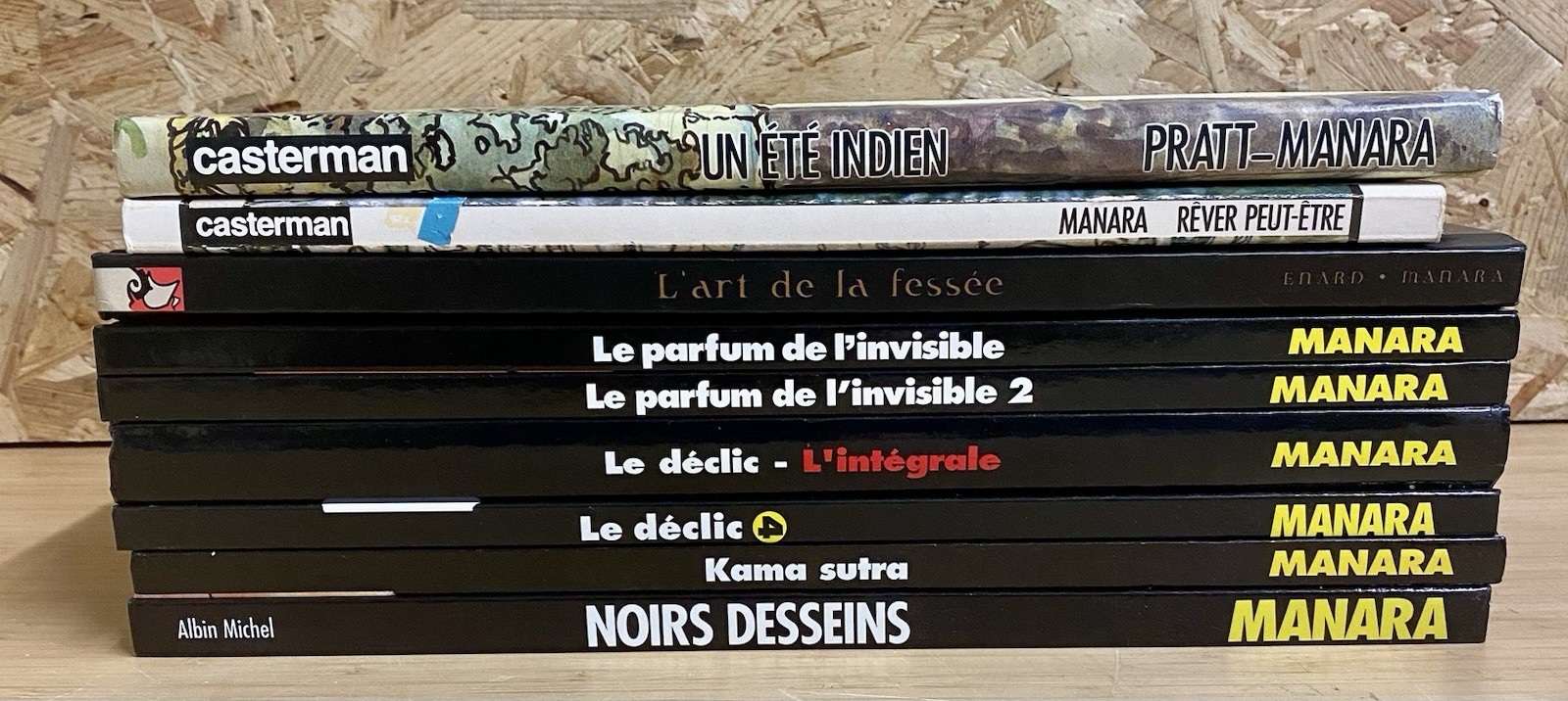 MANARA Lot De 9 Bd Erotiques Le Déclic EO  1996 - Un Été Indien Avec H.Pratt …