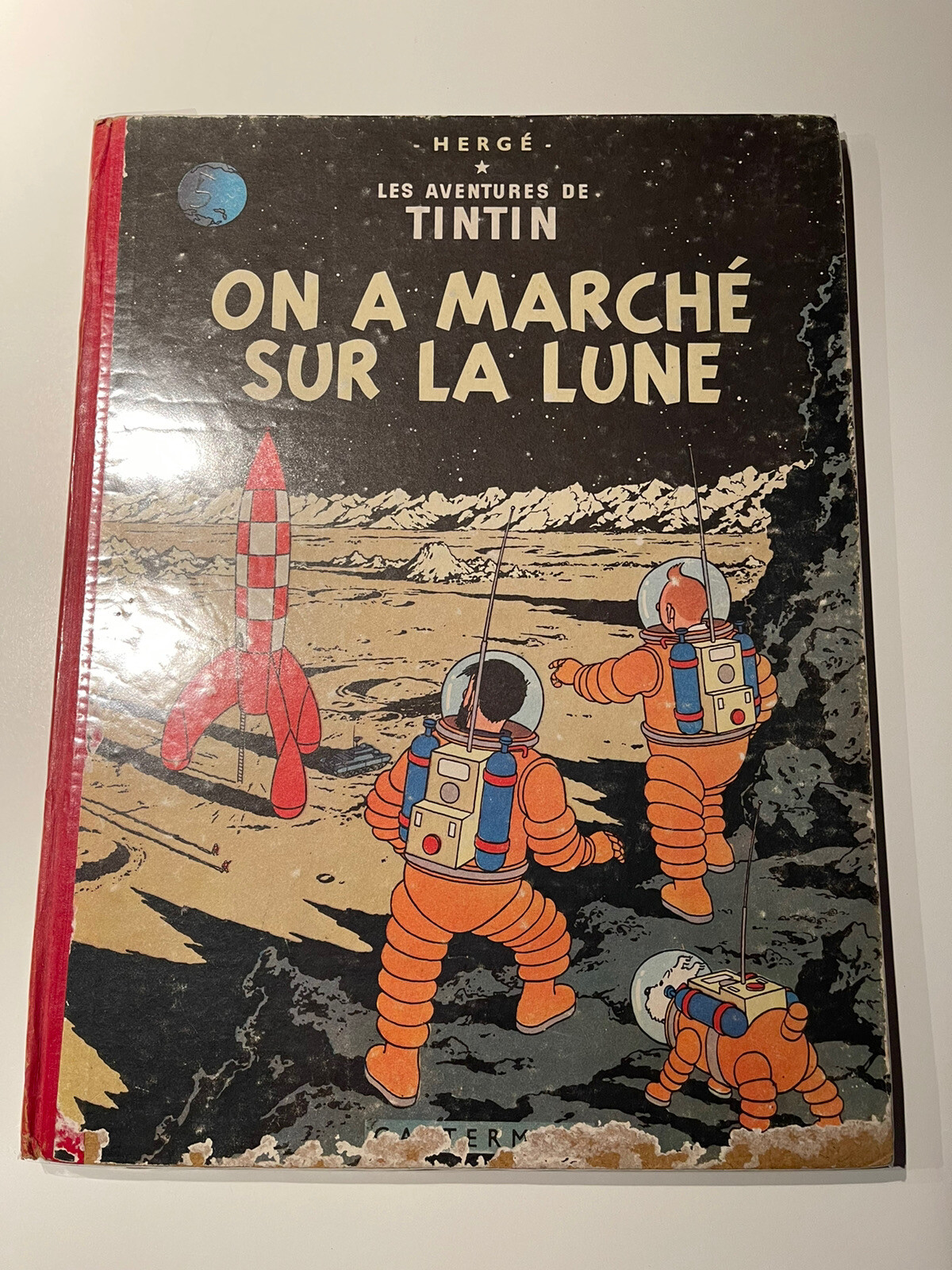 TINTIN " On a Marché sur La Lune " EO B11 1954 BE Hergé Rare