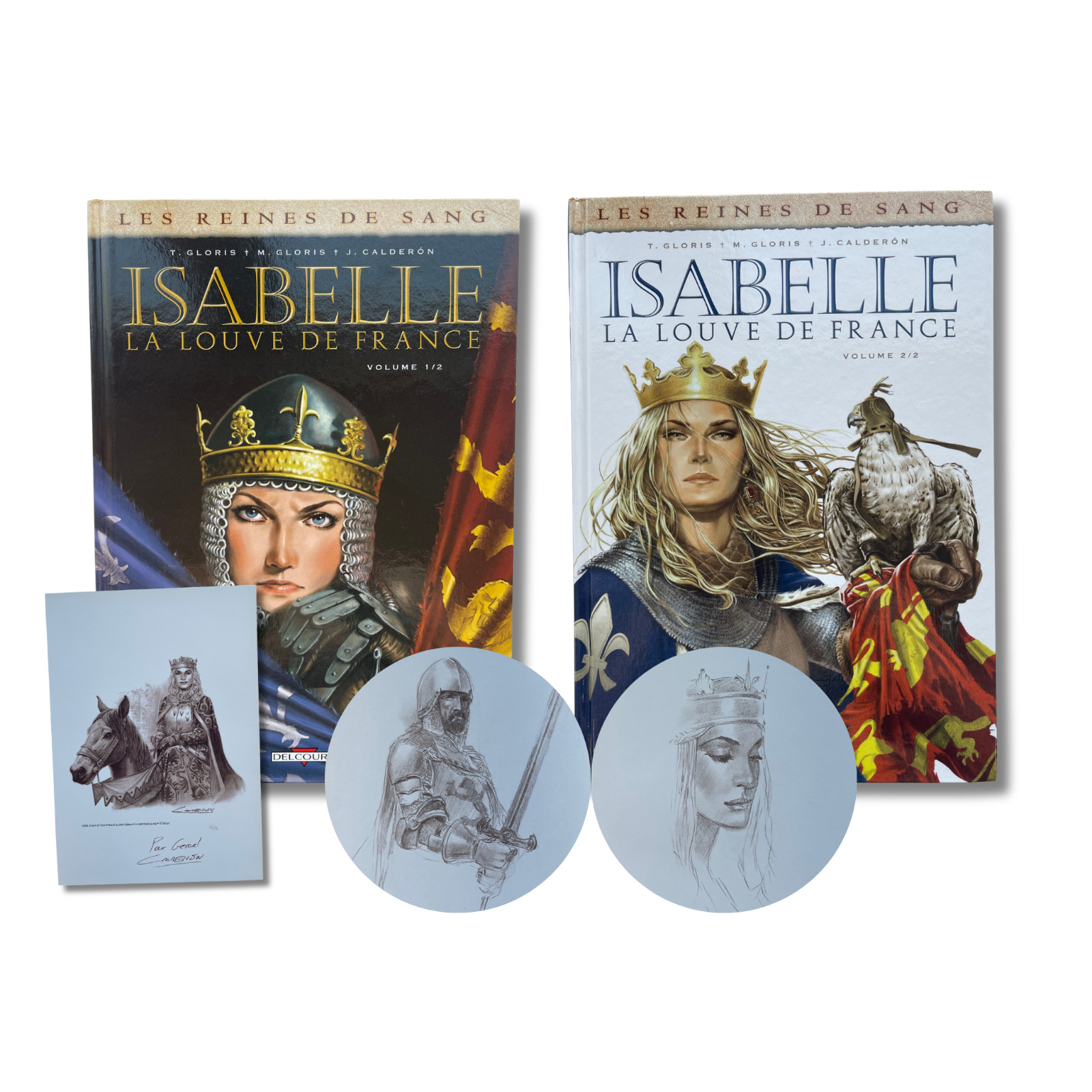Les reines de sang-Isabelle T1,2 - 2dédicaces de Calderón+ex-libris signé n°- EO