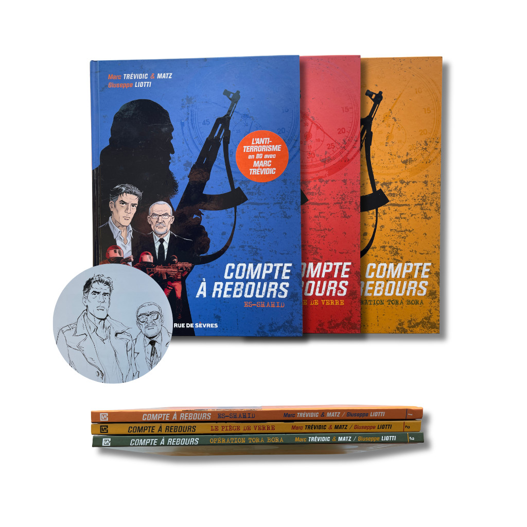 Compte à rebours – T. 1, 2 et 3, dédicace, signée par Giuseppe Liotti—EO 2018-19