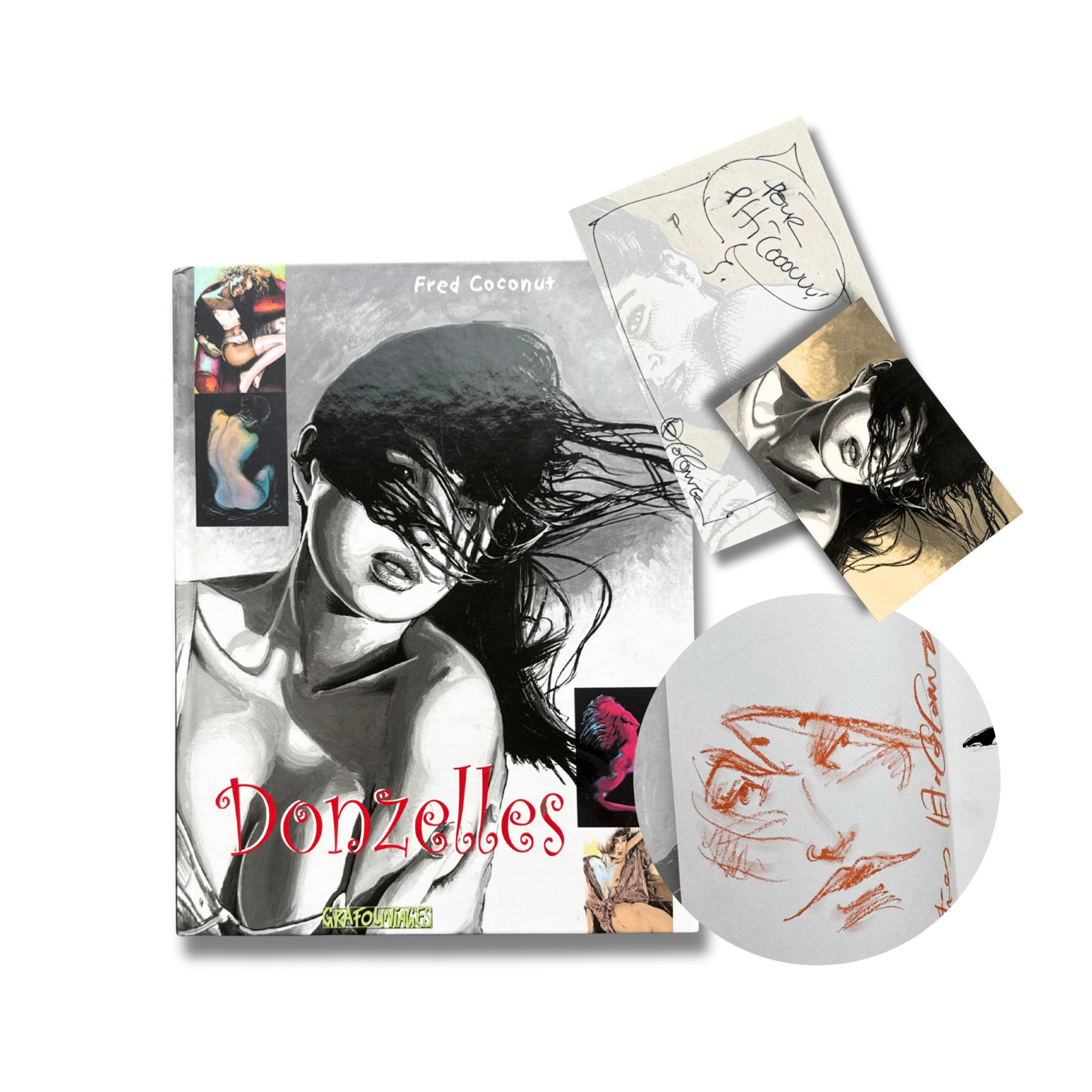 Donzelles - Dédicace de Fred Coconut avec Ex-libris - EO 2012