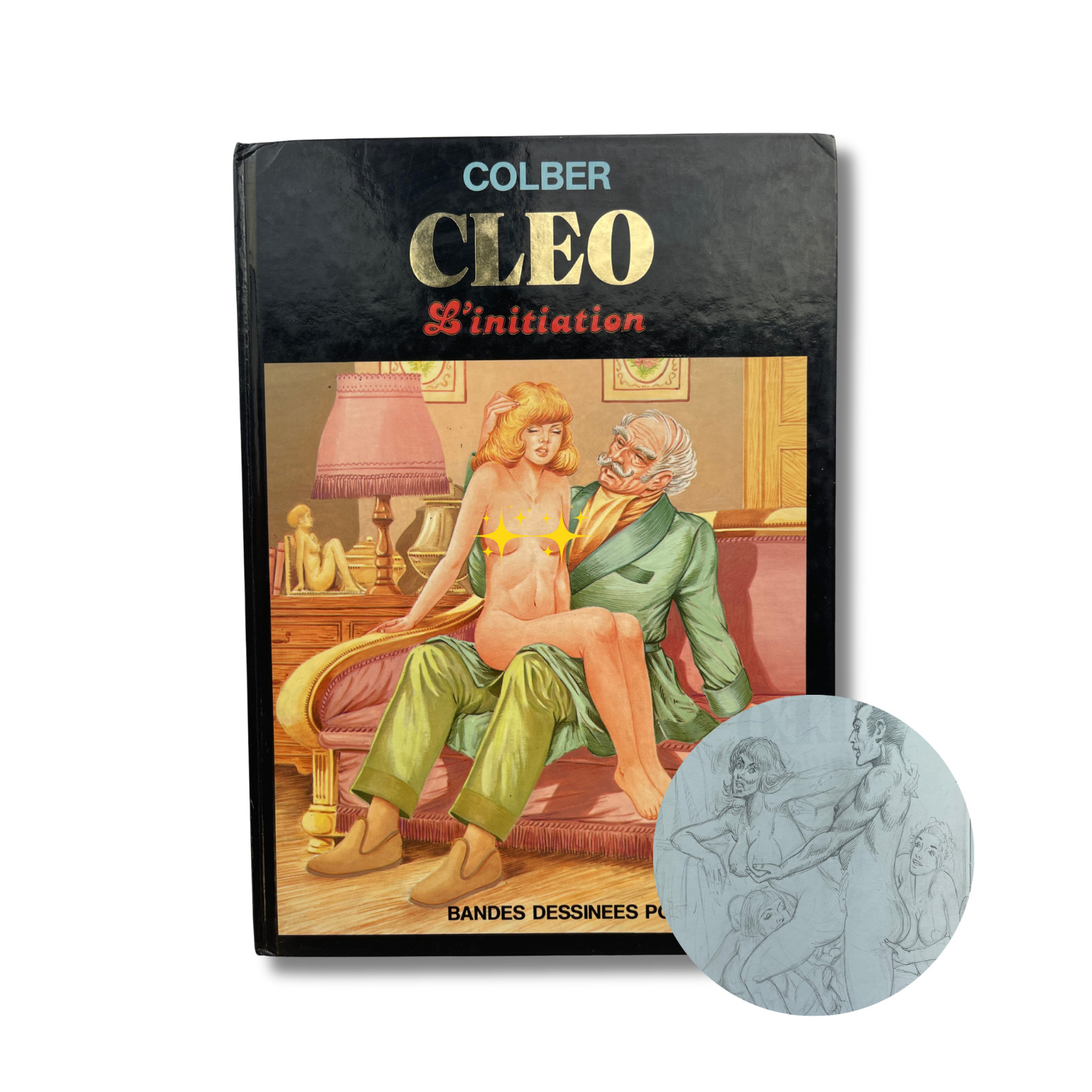 Colber - Cleo, L'initation (Tome 1 et 2), dédicace, signée par Colber — EO 1983